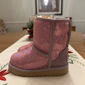 UGG Toddler size 8 - lavender sequin, gently used